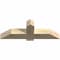 Ekena Millwork Eugene Rough Sawn Timber Gable Bracket, Douglas Fir, 48"W x 16"H x 6"D x 6"F, 8/12 Pitch GBW048X16X0606EUG00RDF - alternate 2
